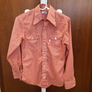 70’s Vintage Levi’s Women’s button up  size Med